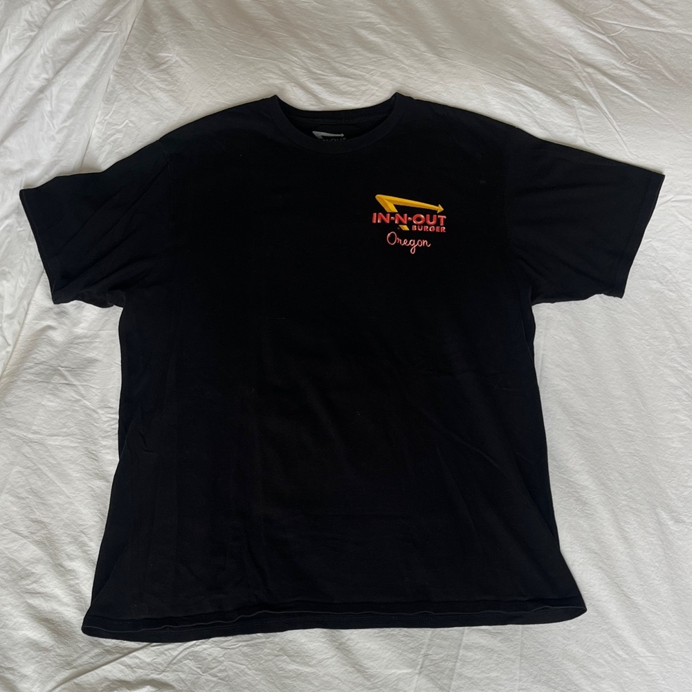 Oregon In-N-Out Black Crewneck T-Shirt